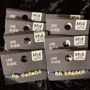 8 Kids Blue Name Beaded Bracelet - ST XAVIER